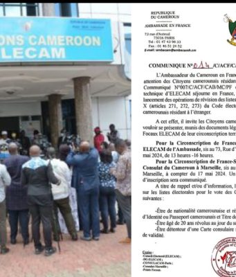 INSCRIPTION DES CAMEROUNAIS DE LA DIASPORA : Elecam revoit sa copie