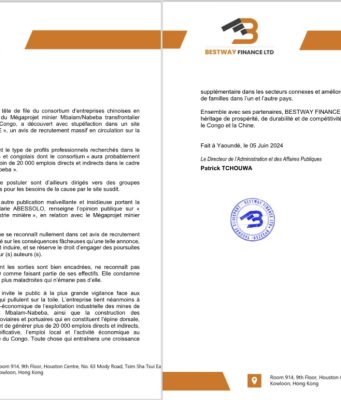 RECRUTEMENTS FICTIFS AU NOM DE BESTWAY FINANCE LTD : L’imposture d’une certaine Marie Abossolo mise à nue.